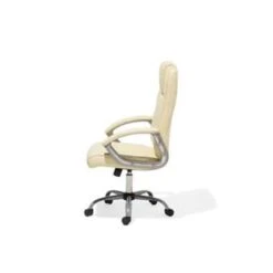 Beliani Bureaustoel COMFORT - Beige Kunstleer -Leen Bakker Winkel 616fcf61d1934893b4f0d84f5e430152