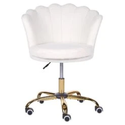 MONTICELLO - Bureaustoel - Wit - Bouclé -Leen Bakker Winkel 62ac6db471df4bc8a61e45b4e14448c4