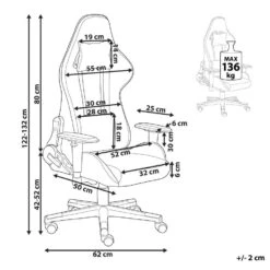 WARRIOR - Gamestoel - Beige - Polyester -Leen Bakker Winkel 64bbb01ff8134974b4f0e9b9e9080626