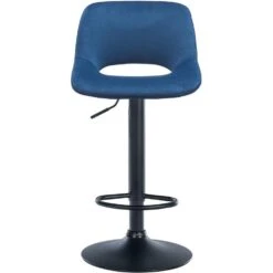 CLP Set Van 2 Barkruk Camden Mat Zwart Frame - Fluweel - Blauw -Leen Bakker Winkel 6520c8c600a54f80a8d4ad41aa9a2943