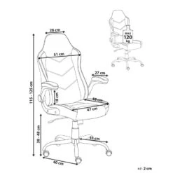 TRIUMPHER - Bureaustoel - Zwart - Kunstleer -Leen Bakker Winkel 6522bdbc891840bf917fbc14b8cb8137