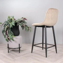 DS4U - Gaby Barkruk Velvet 65 Cm 2.0 - Champagne -Leen Bakker Winkel 67225dcb121d4632848a07cdb45c23be