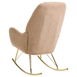 GULSELE - Schommelstoel - Beige - Bouclé -Leen Bakker Winkel 69223ce1a4a94935b771276960f28bab