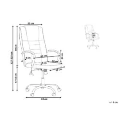 Beliani Bureaustoel GRANDEUR - Beige Kunstleer 8 Beliani Bureaustoel GRANDEUR - Beige Kunstleer -Leen Bakker Winkel 6a175f1581464dc7bb072422a56c8d59 1