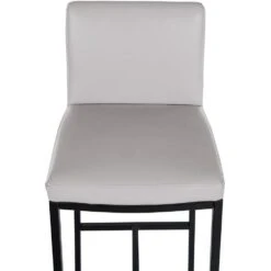 CLP Barkruk Freeport Zwart Frame - Kunstleer - Wit -Leen Bakker Winkel 6a6af49f52f148f7a4cb7a559ec753f4