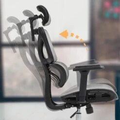 CLP Bureaustoel Deshler Chroom Frame - Netweefsel - Grijs -Leen Bakker Winkel 6ce44ac4af0a4739a3c471c8b1edb3e4