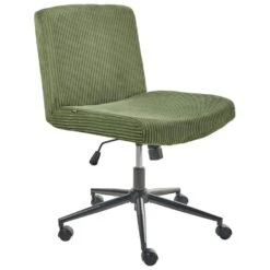 GEDDES - Bureaustoel - Groen - Corduroy -Leen Bakker Winkel 6f58154248904c0188e542eb05816c87