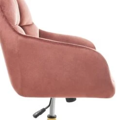 PALMDALE - Bureaustoel - Roze - Fluweel -Leen Bakker Winkel 70d200551a52417c81ccd44bbe15e806