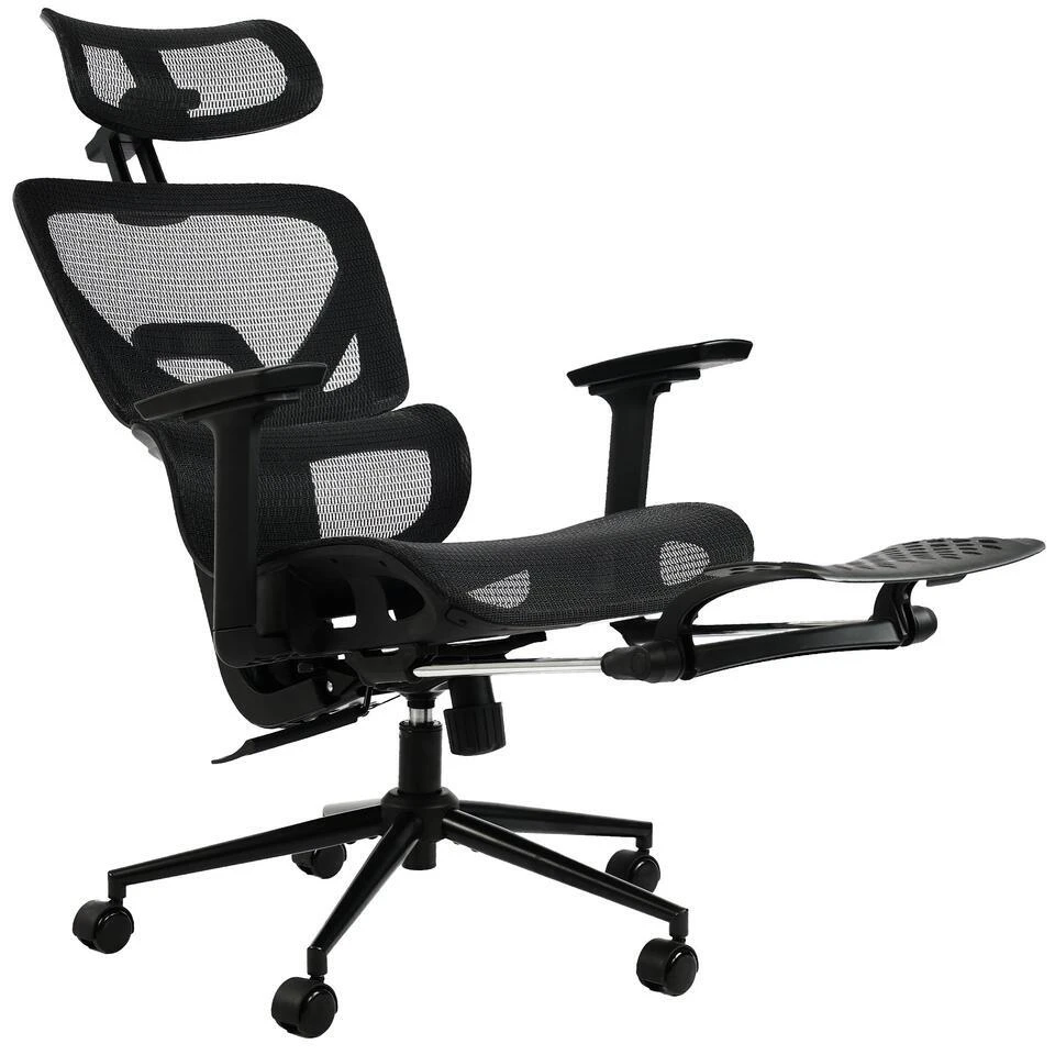 CLP Bureaustoel Beresford Zwart Frame - Stof - Zwart 8 CLP Bureaustoel Beresford Zwart Frame - Stof - Zwart - Afbeelding 6