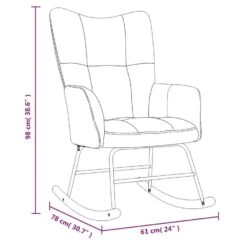 VidaXL - Schommelstoel - Geel - Fluweel 17 VidaXL - Schommelstoel - Geel - Fluweel -Leen Bakker Winkel 71535f650d554612828d5b5bd40dffb2