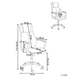 ADEPT - Bureaustoel - Zwart - Kunstleer -Leen Bakker Winkel 71fa955da53341aeb8d90106ce769e2f