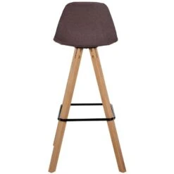 CLP Set Van 2 Barkruk Corbin Natura Frame - Stof - Bruin -Leen Bakker Winkel 72f3b11d62524254a6a8c6ce060813cf