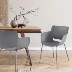 CLP Eetkamerstoel Alpena Kunststof - Donkergrijs -Leen Bakker Winkel 7369093d0ba64134a699c69cb2ef4602