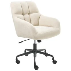 PALMDALE - Bureaustoel - Beige - Fluweel -Leen Bakker Winkel 74c32c1049ac48c4bd9d7b627cd2f09c