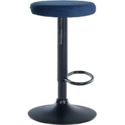 CLP Barkruk Ponte Zwart Frame - Fluweel - Blauw -Leen Bakker Winkel 74d57871ccc94be588b2c9f9086729ba