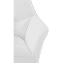 CLP Lounger Damaso Zwart Frame - Kunstleer - Wit -Leen Bakker Winkel 7626e80a0de446eca972928523f3439d