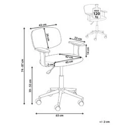 GUNNISON - Bureaustoel - Donkerhout/Groen - Chenille -Leen Bakker Winkel 77f1589d55e040f1a2d24247a076f25b