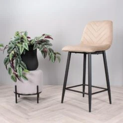 DS4U - Gaby Barkruk Velvet 65 Cm 2.0 - Champagne -Leen Bakker Winkel 781c573d82f142dfa8a84011bfb49044