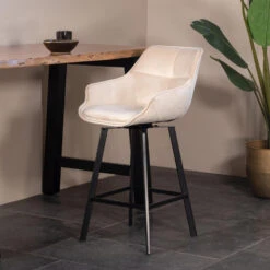 Giga Meubel Barstoel Velvet Champagne - Draaibaar - Stoel Shannon 7 Giga Meubel Barstoel Velvet Champagne - Draaibaar - Stoel Shannon -Leen Bakker Winkel 79b319f615984f2d95360865dfa5bfe3