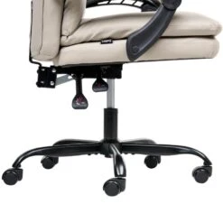 SERENE - Bureaustoel - Lichtbeige - Kunstleer -Leen Bakker Winkel 79d08cb58d834b94aa115cd6d7e62e20