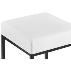 CLP Set Van 2 Barkruk Montreal 85 Zwart Frame - Kunstleer - Wit -Leen Bakker Winkel 7a2f8375466c4de38c6e3dea656e443a