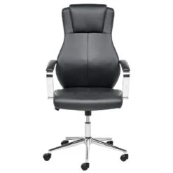 ADEPT - Bureaustoel - Zwart - Kunstleer -Leen Bakker Winkel 7c9813e2d59f456e95384c13bfdf6963