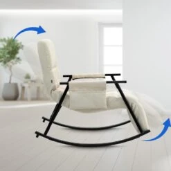 CLP Schommelstoel Cathy Stof - Creme -Leen Bakker Winkel 7fe6ded8d2474151b25b26bb9e9a71cf