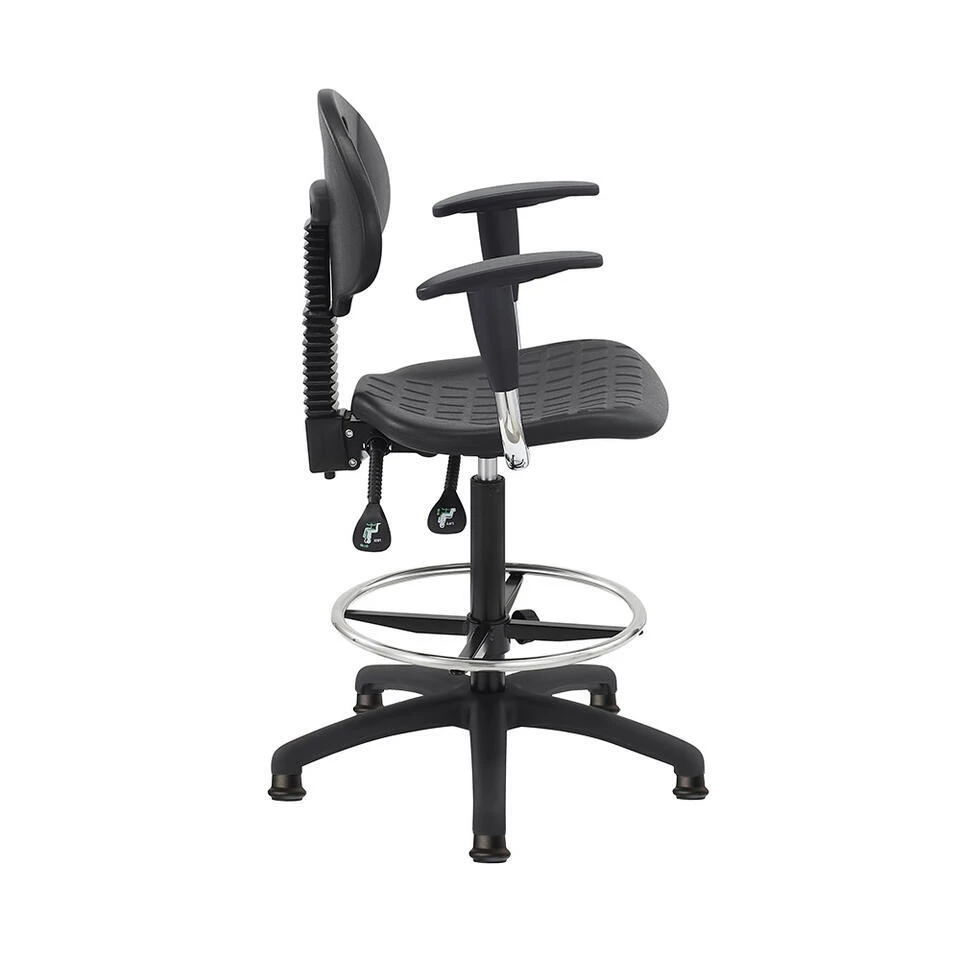 Bureaustoel Deva Counter - Met Armleuning - Glijders 4 Bureaustoel Deva Counter - Met Armleuning - Glijders - Afbeelding 2