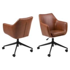 Bureaustoel Uppsala - Cognac (1 Stuk) -Leen Bakker Winkel 81010321 0330