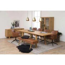 Bureaustoel Uppsala - Cognac (1 Stuk) -Leen Bakker Winkel 81010321 0400