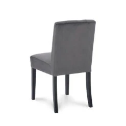 Eetkamerstoel Rosetti - Velvet - Grijs (2 Stuks) -Leen Bakker Winkel 81019701 0200