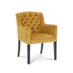 Eetkamerstoel Rosetti - Velvet - Oker -Leen Bakker Winkel 81019710 0100