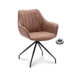 Eetkamerstoel Brody - Stof - Mocca 6 Eetkamerstoel Brody - Stof - Mocca -Leen Bakker Winkel 81019761 0100