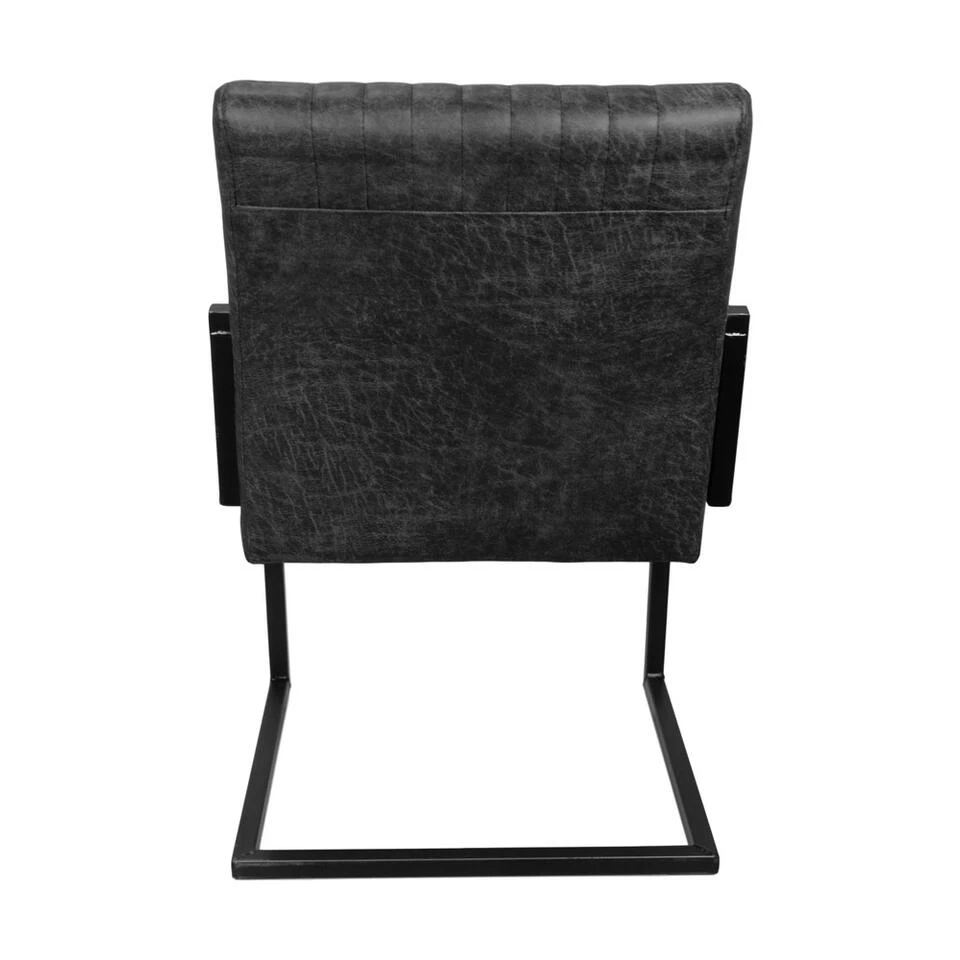 HSM Eetkamer Stoel Texas - Leder - Grafiet 6 HSM Eetkamer Stoel Texas - Leder - Grafiet - Afbeelding 4