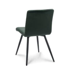 Eetkamerstoel Ayden - Velvet - Groen (2 Stuks) -Leen Bakker Winkel 81021671 0200