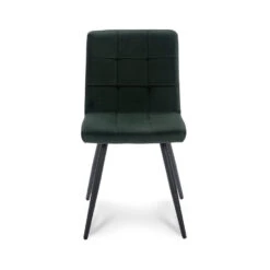 Eetkamerstoel Ayden - Velvet - Groen (2 Stuks) -Leen Bakker Winkel 81021671 0300