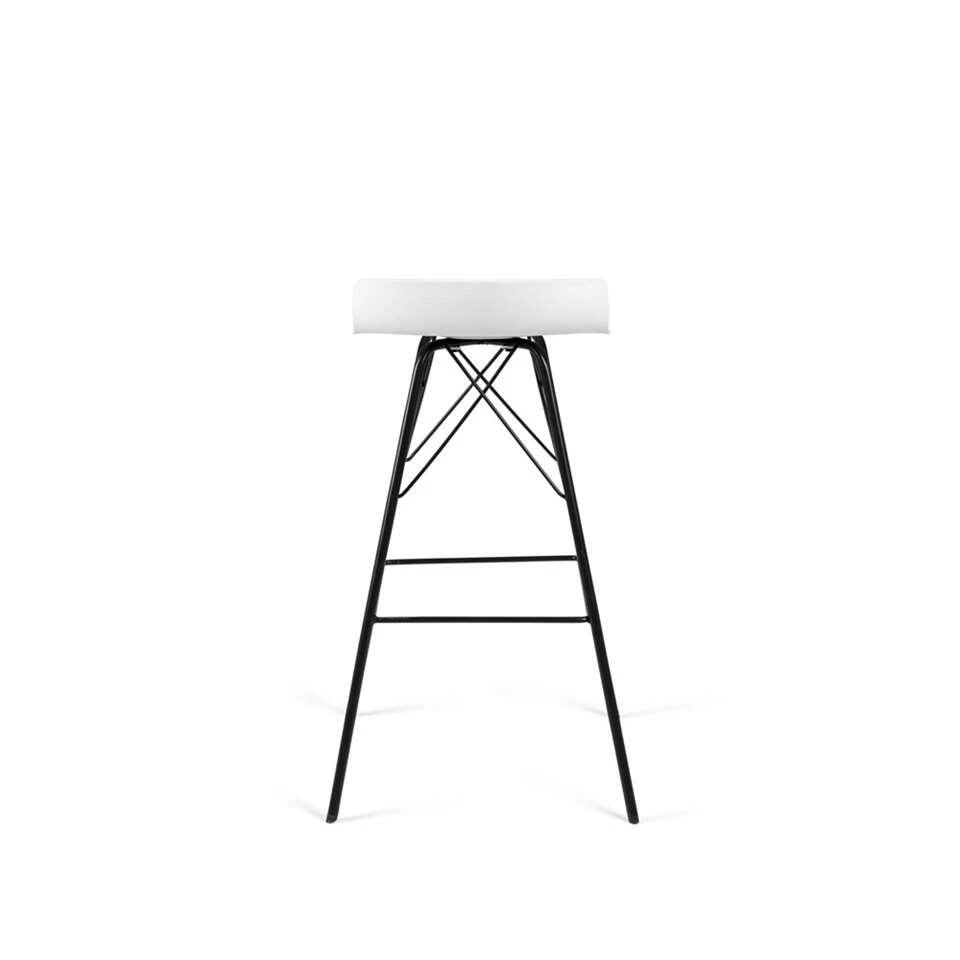 Tenzo Barkruk Tori - Wit/zwart (2 Stuks) 4 Tenzo Barkruk Tori - Wit/zwart (2 Stuks) - Afbeelding 2