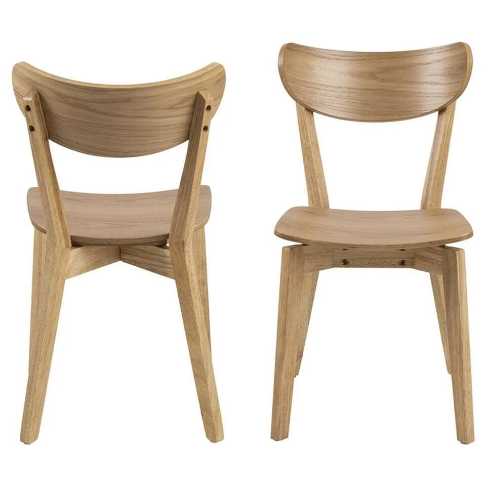 Eetkamerstoel Roxy - Hout - Eiken (2 Stuks) 3 Eetkamerstoel Roxy - Hout - Eiken (2 Stuks)