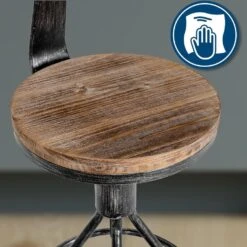 CLP Barkruk Hanam Antiek Zilver Frame - Hout - Antiek Zilver -Leen Bakker Winkel 825fdc158c39404986358139db4cd97f