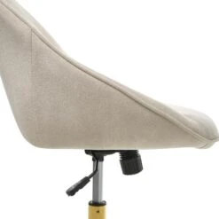 BARDSDALE - Bureaustoel - Lichtbeige - Fluweel -Leen Bakker Winkel 840500d7bed9408abd471474193049b9