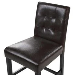 Beliani Barkruk MADISON - Bruin Kunstleer -Leen Bakker Winkel 8450cba09d9c4d4db8e6a85fa1abe6b6