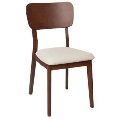 MINIER - Eetkamerstoel Set Van 2 - Lichtbeige - Hout -Leen Bakker Winkel 848142be971e43c1a906e9dc1612a245