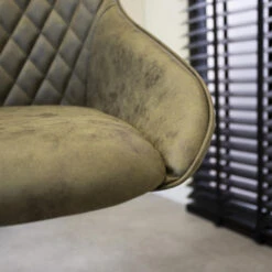 Industriële Draaibare Bureaustoel Emily Groen - 64,50x60x84 Cm - Stof - Groen -Leen Bakker Winkel 859634a942f84c8a845adac577bb5407