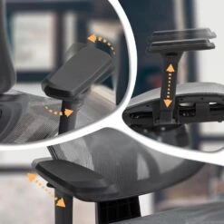 CLP Bureaustoel Deshler Chroom Frame - Netweefsel - Grijs -Leen Bakker Winkel 859e4534579d44fbab25eabd22c70a1f