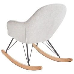 SKALE - Schommelstoel - Wit - Polyester -Leen Bakker Winkel 860a80df2df444ee8aa71d273548e0c9