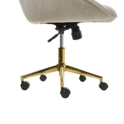 BARDSDALE - Bureaustoel - Lichtbeige - Fluweel -Leen Bakker Winkel 8634ed4b26e4424fbf5b5a90938ce809