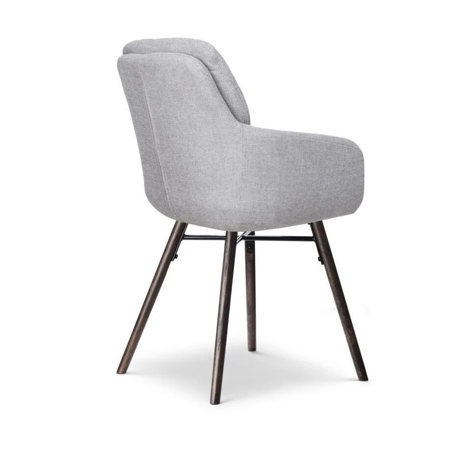 Nolon Nena-Mia Eetkamerstoel Grijs - Met Armleuning - Walnoot 10 Nolon Nena-Mia Eetkamerstoel Grijs - Met Armleuning - Walnoot - Afbeelding 8