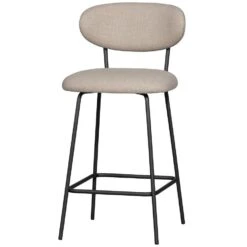 WOOOD Kjeld Barstoelen - Polyester - Naturel - Set Van 2 -Leen Bakker Winkel 86ca4caaf9eb4b2d8c1e8225f7ab92b7