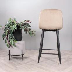 DS4U - Gaby Barkruk Velvet 65 Cm 2.0 - Champagne -Leen Bakker Winkel 879bf947d7ff4cd881a89c419ceca635