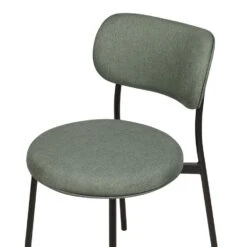 CASEY - Eetkamerstoelen Set Van 2 - Groen - Polyester -Leen Bakker Winkel 88ab185c254446d5ad03f8dda00827e6